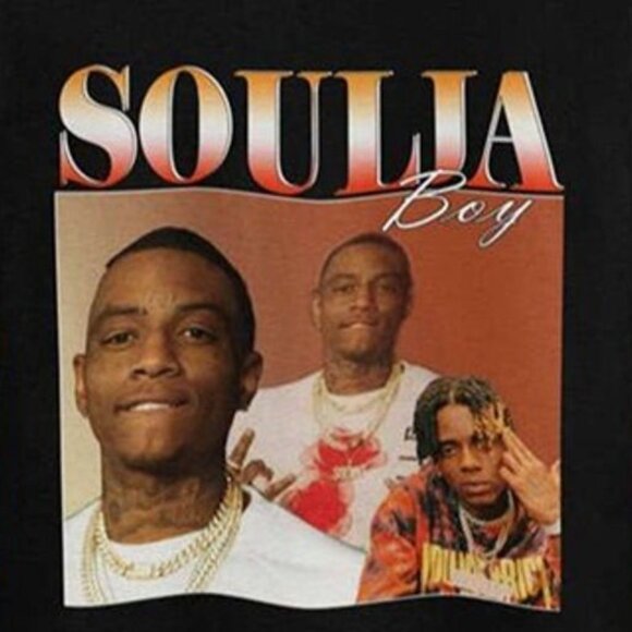 Soulja Rapper T-Shirt Soulja Boy Graphic Tee Stylish Rap Music Fan Gift 26 - Picture 2 of 5